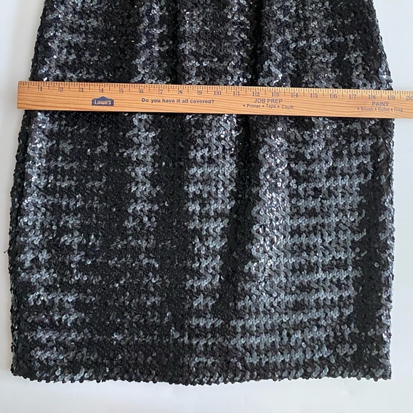 Vintage Women Dress Black Sequin Evening Cocktail Sleeveless - Picture 5 of 8